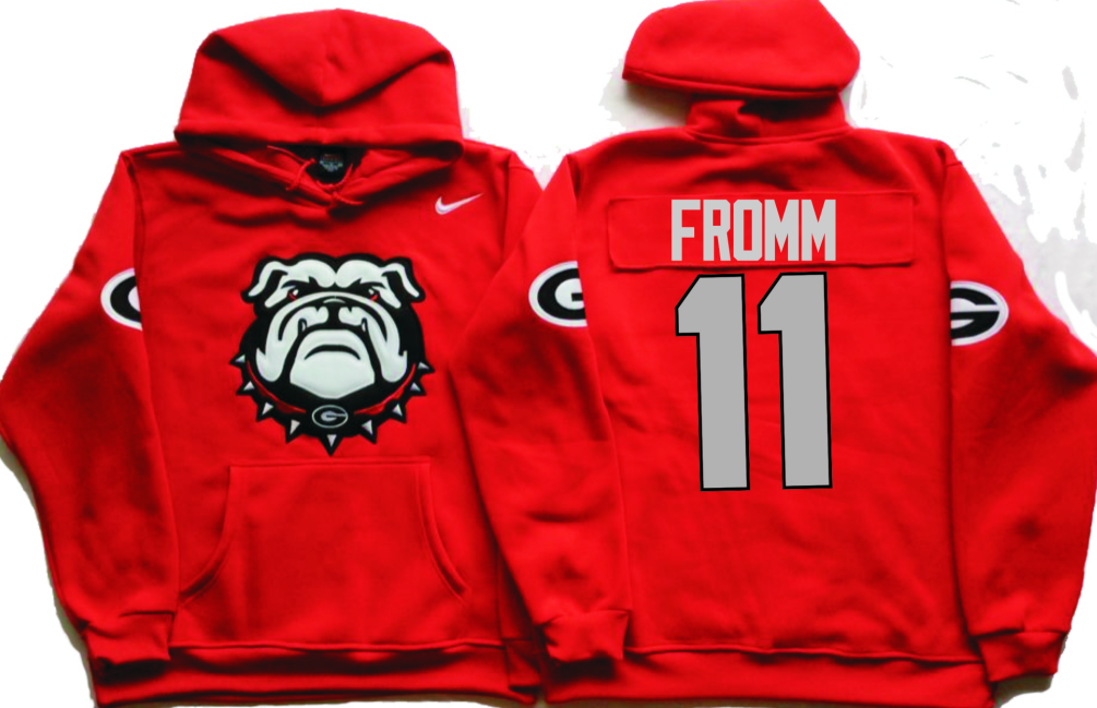 NCAA Men Georgia Bulldogs Red #11 FROMM